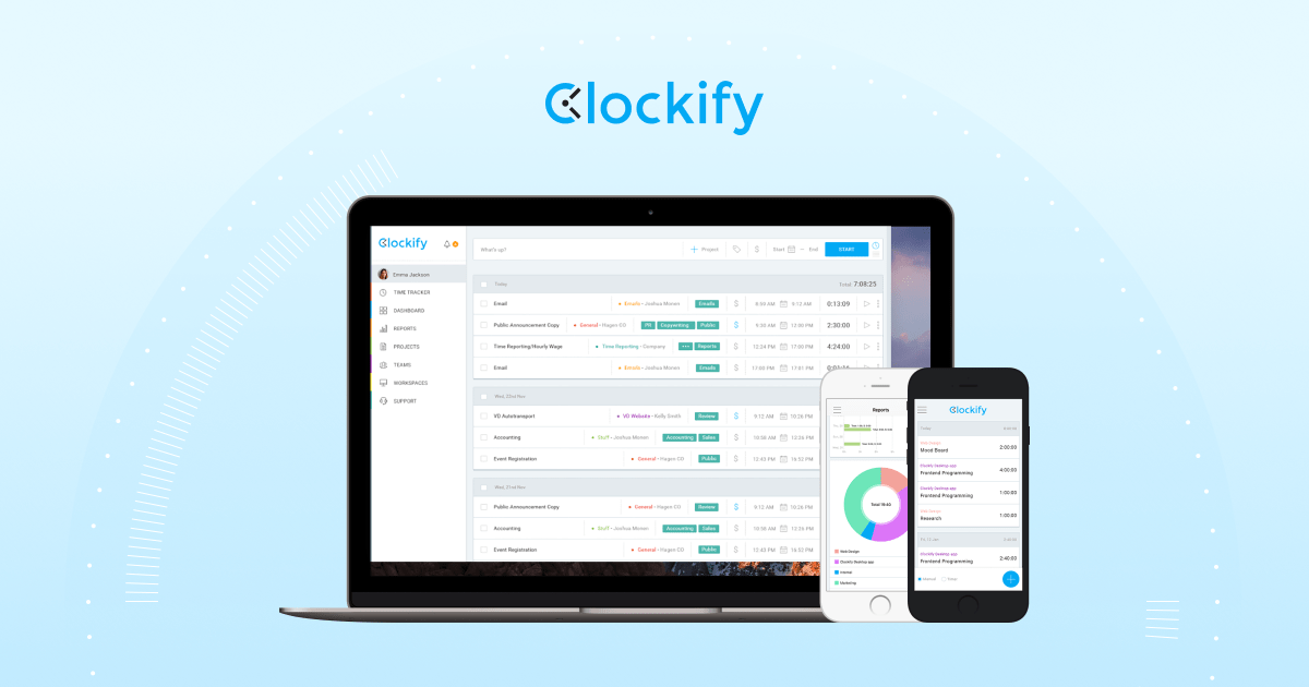 Clockify Dashboard