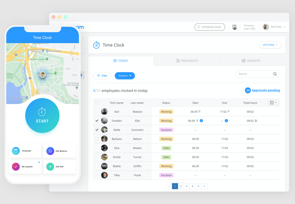 Connecteam Time Clock