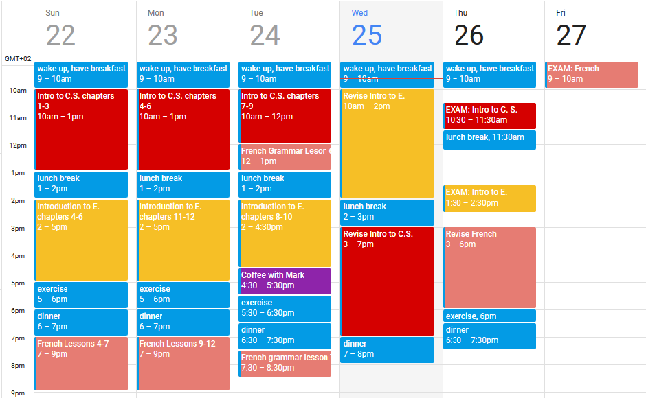 Exam Calendar