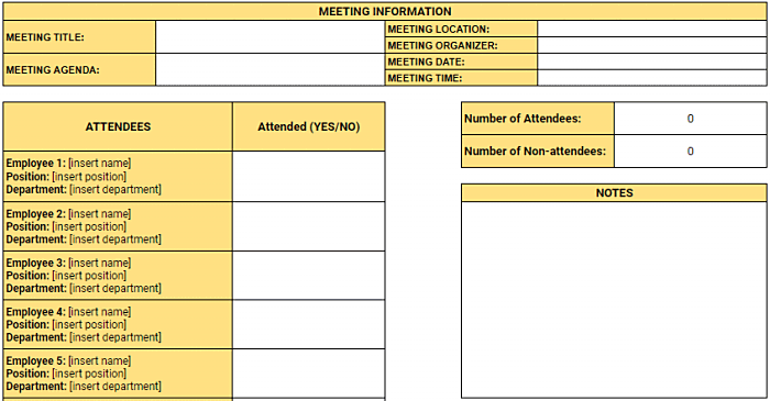 meeting attendance