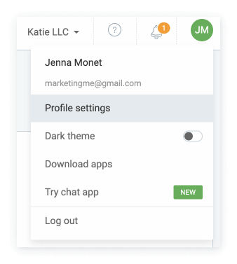 Profile settings in Clockify.