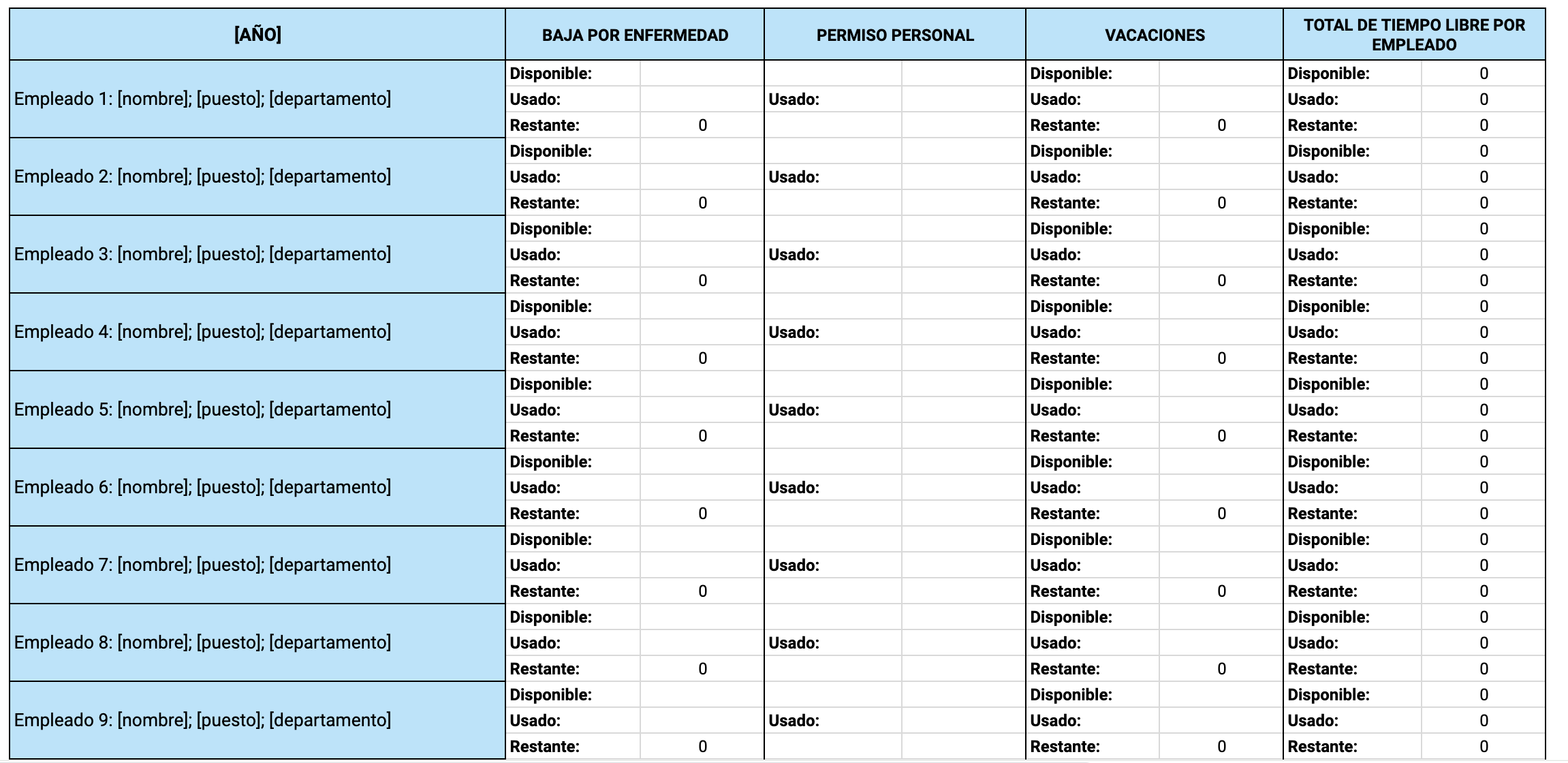 simple time off tracker-