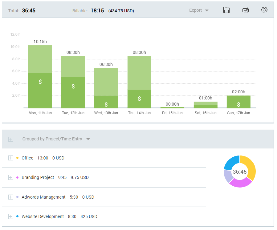 How summary report looks like