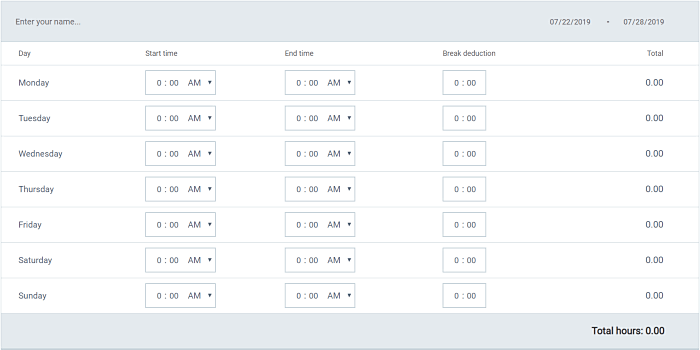 clockify timsheet calculator